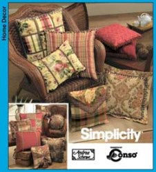 5685 SQUARE/ BOX CIRCLE BEADED TRIMMED  EZ PILLOWS PATTERN